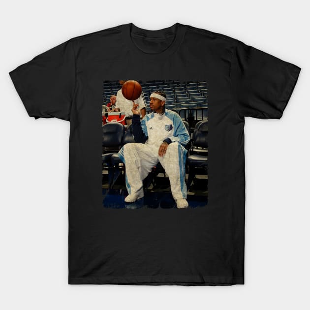 Allen Iverson with The Memphis Grizzlies T-Shirt by MJ23STORE